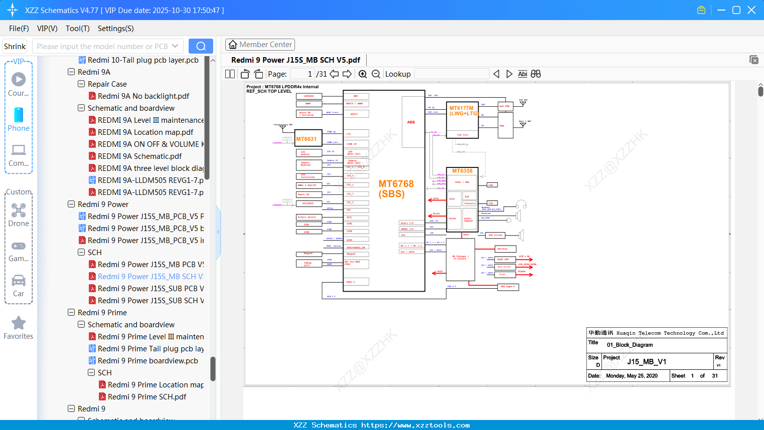 Xiaomi Redmi 9 Power J15S_MB SCH V5
